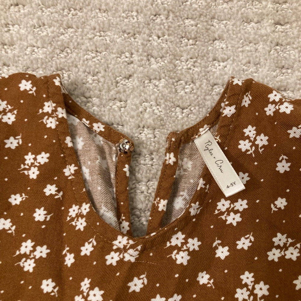 Rylee + Cru Floral Girls Dress 4-5 - Picture 2 of 3